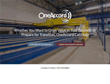 Tablet Screenshot of oneaccordpartners.com